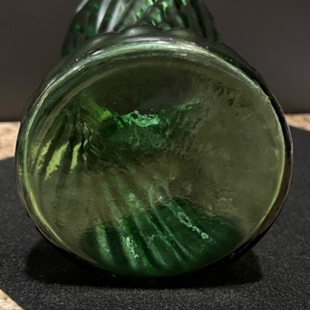 Vintage Randall Vase Green Swirl Pattern 8” - Picture 11 of 15